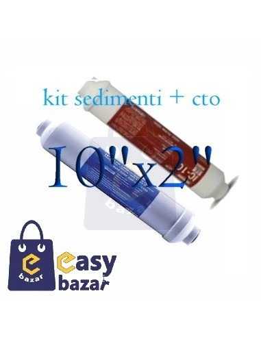 kit filtri in line 10x2 SEDIMENTI+CTO...