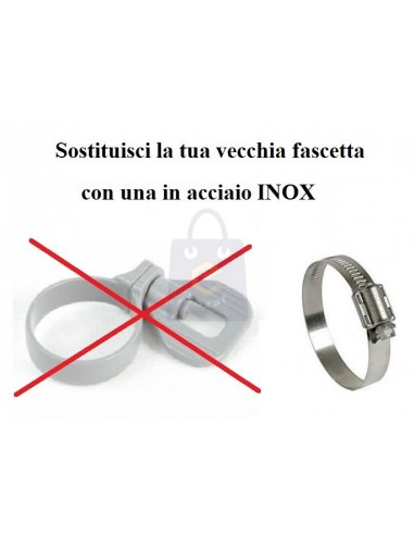 Fascetta inox per tubo pompa filtro...