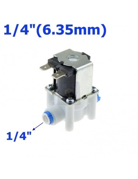 Elettrovalvola Solenoide 24V depuratore acqua osmosi inversa attacco rapido  1/4